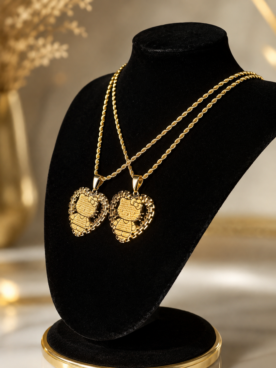 HK ROLEX HEART NECKLACE